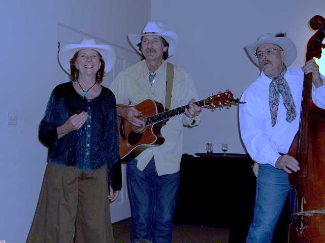 Emmy, Slim and Tom, at Lodge, Tucson